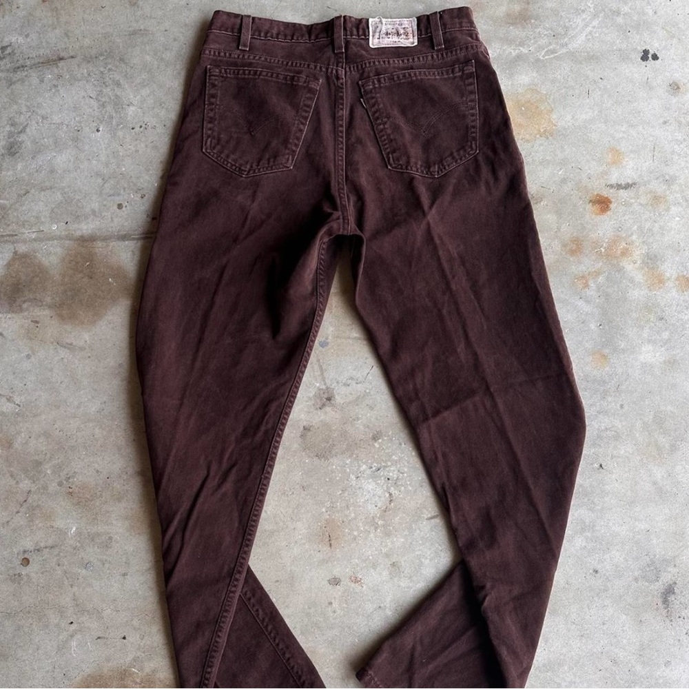 Vintage 70s/80s Levi's 540 Brown Tab Brown Jeans Dark Wash Straight Leg 31x34